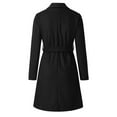 thumbnail image 3 of Vedolay Women's Fall Coat Women's Casual Lapel Single Long Sleeve Office Work Suit Jacket,Black XL, 3 of 5