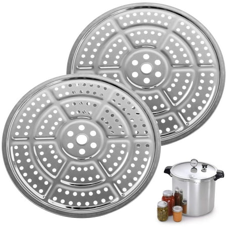 

WOVTE 2-Pack 11-Inch Pressure Cooker Canner Rack / Canning Rack for Pressure Canner - Stainless Steel - Compatible with Presto All-American and More