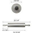 thumbnail image 6 of TrueCraftware- 15-inch Aluminum Rolling Pin- Dough Roller for Fondant Pie Crust Cookie Pastry and Dough Essential Kitchen Utensil for Home and Restaurants Kitchen Baking Essentials, 6 of 6