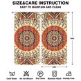 thumbnail image 2 of Ethnic Inspired Symmetrical Mandala Curtains 2 Panels 42x84 Inch Rod Pocket Tier Farmhouse Decor, 2 of 2