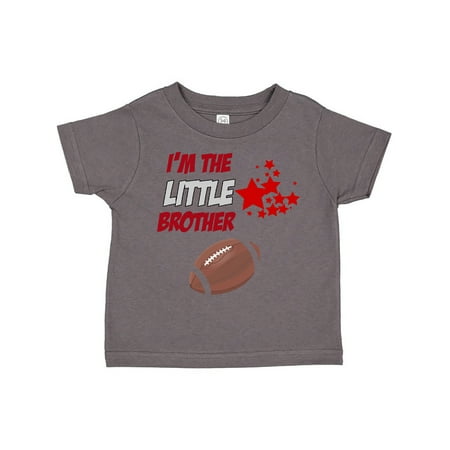 

Inktastic I m the Little brother football Gift Toddler Boy Girl T-Shirt