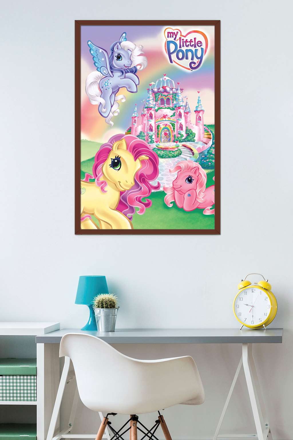 Hasbro My Little Pony - Castle Wall Poster, 22.375" x 34", Framed