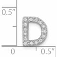 thumbnail image 4 of 14K White Gold Diamond Letter D Initial Charm (10.12 X 8.61) Made In India -Jewelry By Sweet Pea, 4 of 7