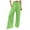 Green, variant on Itsame Comfortable Loose Pants for Womens Solid Color Cotton High Waisted Wide Leg Sweatpants Red Size 2XL