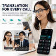 thumbnail image 3 of GenXenon AI Translator Glasses with Photochromic Lenses – Multi-Language Real-Time Translation,Open-Ear Audio,Hands-Free Calls,Lightweight Smart Eyewear for Business & Outdoor, 3 of 10