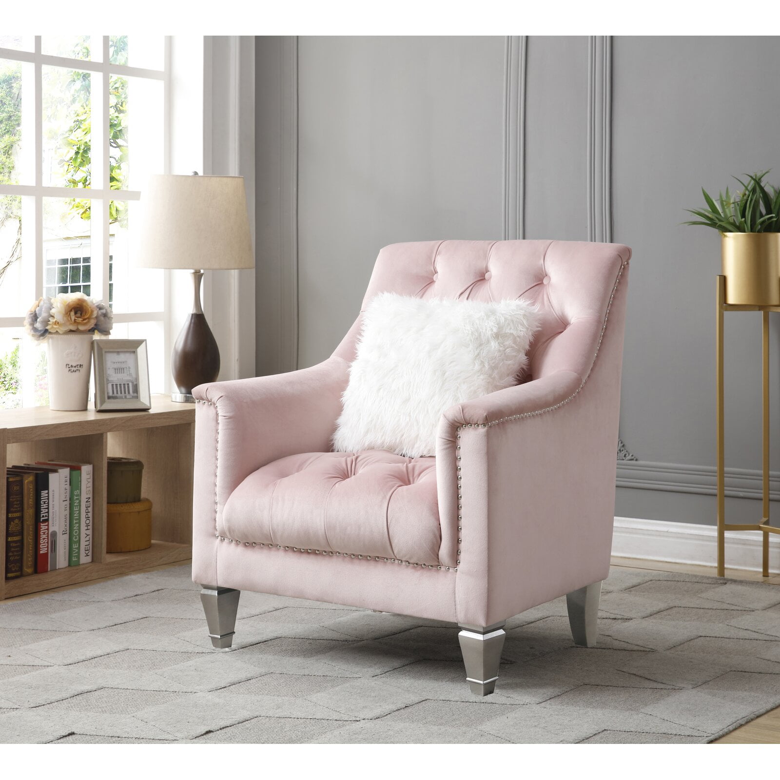 Davina 31" W Tufted Velvet Armchair, Product Care Spot velvet