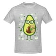 thumbnail image 4 of Bingfone Avocado With Glasses Men'S Loose Fit Short-Sleeve Pocket T-Shirt, 4 of 7