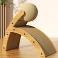 thumbnail image 4 of Cat Scratch Pad, Curved Cat Scratcher Rotatable Ball Comfortable  For Kitten, 4 of 8