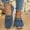 Blue, variant on WAVSUF Women's Fashionable Flat Loafers, Low Heel Arch Support Soft Sole Casual Dressy Shoes Khaki Size 37