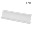 thumbnail image 3 of 2x7.8inch Aluminum Name Plate Holder, 3 Pcs L Type for Desk Sign Holder Silver Tone, 3 of 6