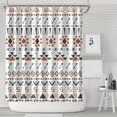 thumbnail image 2 of Aesthetic Rustic Shower Curtain 72x84 Inches Quick-Dry Bathroom Decor Polyester with Plastic Hooks Boho Pattern, 2 of 5
