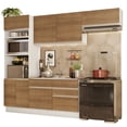 thumbnail image 1 of Cocina Integral Completa Madesa Glamy 270cm Blanco/Marrón, 1 of 8