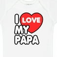 thumbnail image 4 of Inktastic I Love My Papa Boys or Girls Baby Bodysuit, 4 of 5
