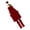 Burgundy, variant on CIYISON Flocking Nutcrackers Hanging Decoration for Indoor Outdoor Use Plastic Christmas Ornament For Tree Door Window