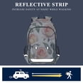 thumbnail image 5 of Backpack 12.9 *5.1 * 17.7 Inches Outing Backpack, Shopping Backpack, Travel Backpack Coral Roses Seamless, 5 of 7