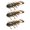 D, variant on 3.2in TPE Soft Plastic Lure 3-Pack,Floating Creature Bait, Boxed Sea Cucumber Worm Bait for Bass Fishing, Style D,