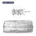 thumbnail image 2 of Uxcell 11 Yards 1.2 Inch Elastic Sequins Trim 3 Row Flat Sequin Strip Sequins Fabric Ribbon for Sewing Silver, 2 of 5