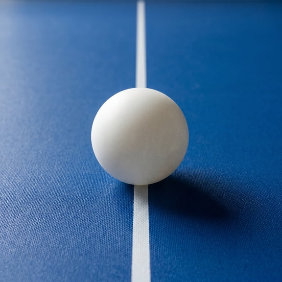KALLORY 30Pcs Seamless White Ping Pong Balls Durable Plastic Balls for Table Tennis Equipment and Craft Projects