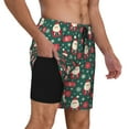 thumbnail image 2 of Fotbe Santa Claus Traje de Baño para Hombre – Shorts de Natación de Secado Rápido con Forro y Bolsillos-XX-Large, 2 of 6
