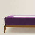 thumbnail image 5 of DNG Creations 1 Piece Box Spring Cover 100% Egyptian Cotton Wrap Around 4 Sides for Hotel & Home, Fits Box Springs up to 18 Inch Deep Pocket ( Solid Plum - King ), 5 of 7