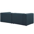thumbnail image 3 of Modway Mingle 2 Piece Upholstered Fabric Sectional Sofa Set in Blue, 3 of 4