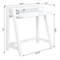 thumbnail image 4 of Convenience Concepts Newport 35 inches Tall Lilly 2-Tier Desk, White, 4 of 5
