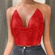 thumbnail image 2 of Playeras,Blusas y Tops,Ropa para Mujer Mujeres Workout Tank Tops de mujer Ropa sexy Rebordear Borla Sin mangas Sin espalda Crop Top Club Vintage Tank Tops (Red, L), 2 of 4