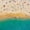 Colorful Beach Aerial, variant on Wall Art Prints - Unframed HD Printed Plants Picture Poster - Pink Palms Tropical Tree, 16x20 Vertical