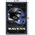 thumbnail image 2 of NFL Baltimore Ravens - Neon Helmet 23 Wall Poster, 22.375" x 34", 2 of 4