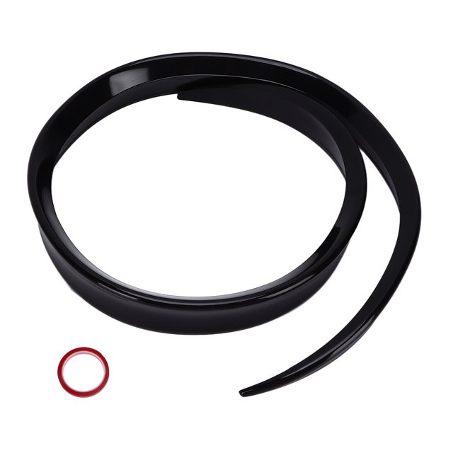 Ala Del Alerón, Goma 120 Cm X 4 Cm/47,24 Pulgadas X 1,57 Pulgadas Alerón Trasero Negro Brillante Resistente A Las Manchas Para El Coche ANGGREK Rear Spoiler Wing