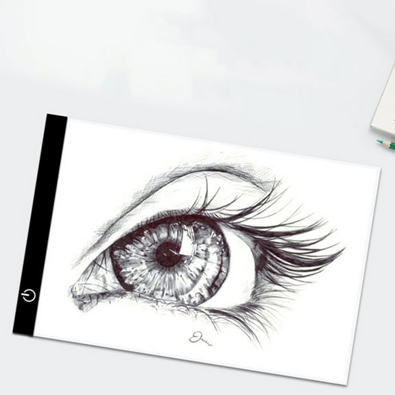 LOLIPPYY LED Copy Board for Drawing A5 White Acrylic Light Up Board with USB Cable Portable Light Tracing Table