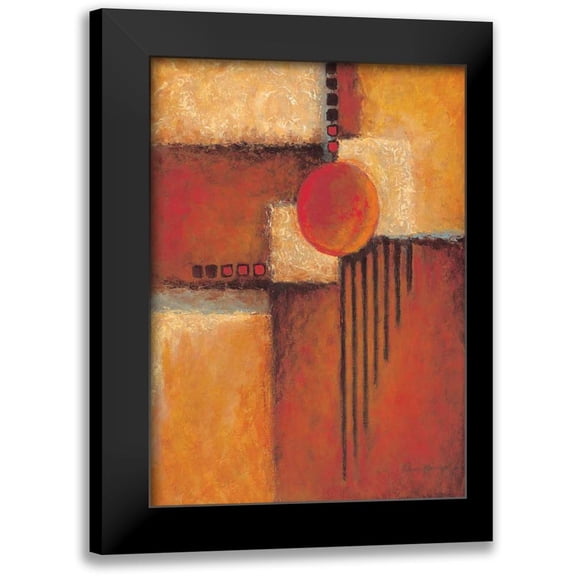 Kaufman, Judy 11x14 Black Modern Framed Museum Art Print Titled - Orange II