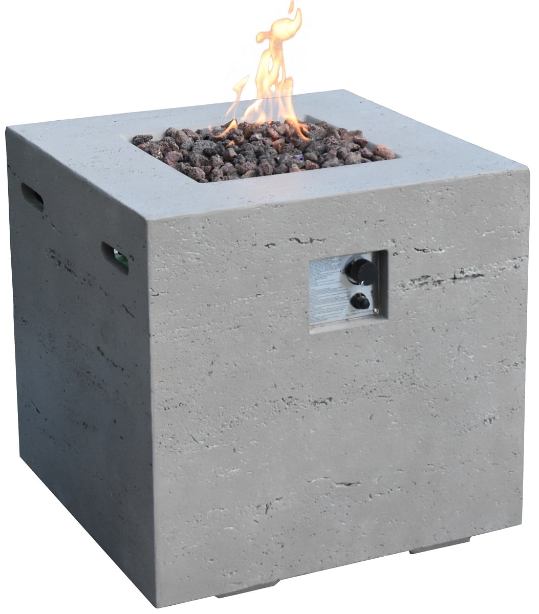 Modeno Ellington Outdoor Fire Pit Propane Table 27 Inches Square