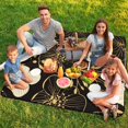 thumbnail image 7 of Colorful Floral Bohemia Outdoor Picnic Blanket, Foldable Waterproof Beach Mat, Portable Beach Blanket for Beach Camping, Hiking, Family Concerts, 7 of 7