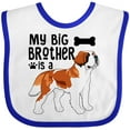 thumbnail image 3 of Inktastic My Big Brother is a Saint Bernard Boys or Girls Baby Bib, 3 of 4