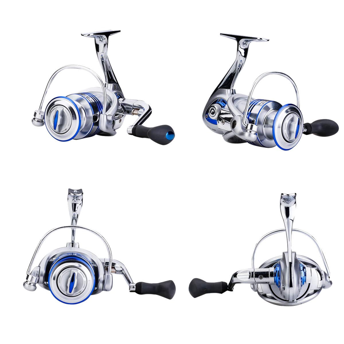 Spinning Fishing Reels For Saltwater Freshwater 3000 4000 5000 6000 7000 Spools Ultra Smooth Ultralight Trout Bass Carp Gear Stainless Ball Bearings Metal Body Ice