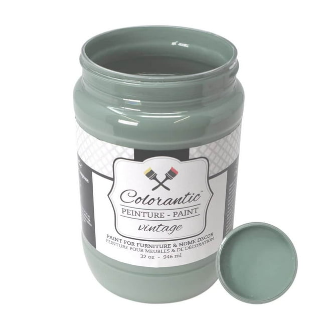 Colorantic | BOREAL MOSS Chalk Paint Based for Furniture DIY - MEDIUM GREEN - 32 oz