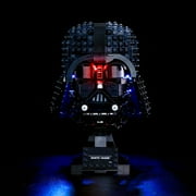 YEABRICKS LED Lighting Kit Compatible with LEGO Star Wars Darth Vader Helmet 75304 Collectible Building Toy(Not Include the Building Set)