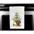 thumbnail image 3 of Carolines Treasures BB1605WTKT Christmas Tree and Wirehaired Dachshund White Kitchen Towel Set of 2 Dish Towels 19 X 25", 3 of 3