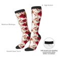 thumbnail image 5 of Bingfone Compression Socks for Women and Men Long Socks for Running Athletic Cycling Nurse-Lilies Flowers, 5 of 8