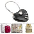 thumbnail image 3 of Couple Padlock, Heart Shaped 3 Digit Combination Security Padlock (black), 3 of 5
