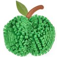 thumbnail image 1 of Pet Dog Snuffle Mat Apple-shaped Felt Cloth Training Sniff Pad Slow Feeder Encourages Natural Foraging Skills, 1 of 7