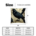 thumbnail image 5 of Crow Velvet Throw Pillow Covers Set of 2 with Unique Patterns in Sizes 16x16, 18x18, and 20x20 Inches for Chair Pillow, 5 of 6