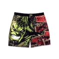 thumbnail image 1 of The Incredible Hulk Smash Brick Comic Style Men's Boxer Lounge Shorts (Medium, Black), 1 of 3