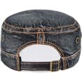 thumbnail image 4 of ORUYROP Washed Cotton Military Caps Cadet Army Caps Unique Design Vintage Flat Top Cap, 4 of 7