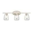 thumbnail image 2 of Millennium Lighting  Metal 3 Light Bathroom Vanity Fixture in Multiple Finishes with Clear Glass Shades Brushed Nickel Nickel Brushed, 2 of 5