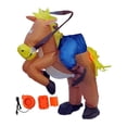 thumbnail image 3 of Disfraz de caballo inflable para montar a caballo, ideal para espectáculos, fiestas y cosplay. para niños, 3 of 8