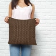 thumbnail image 2 of Dark Brown Rattan Pillow Covers 26x26 Inch Decorative Throw Pillow Cover, Vintage Abstract Wicker Texture Sofa Pillowcases Accent Cushion Case Home Decor Bedroom Living Room, 2 of 6