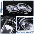 thumbnail image 3 of 2 tapas de repuesto para vasos delgados de 20 oz, cubiertas de plástico transparente resistentes a salpicaduras, 3 of 5
