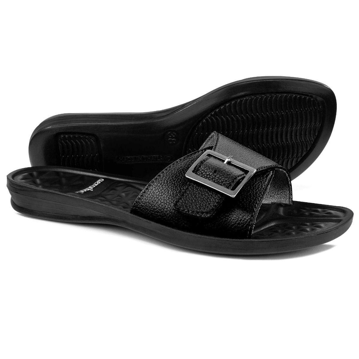 comfortable slide sandals
